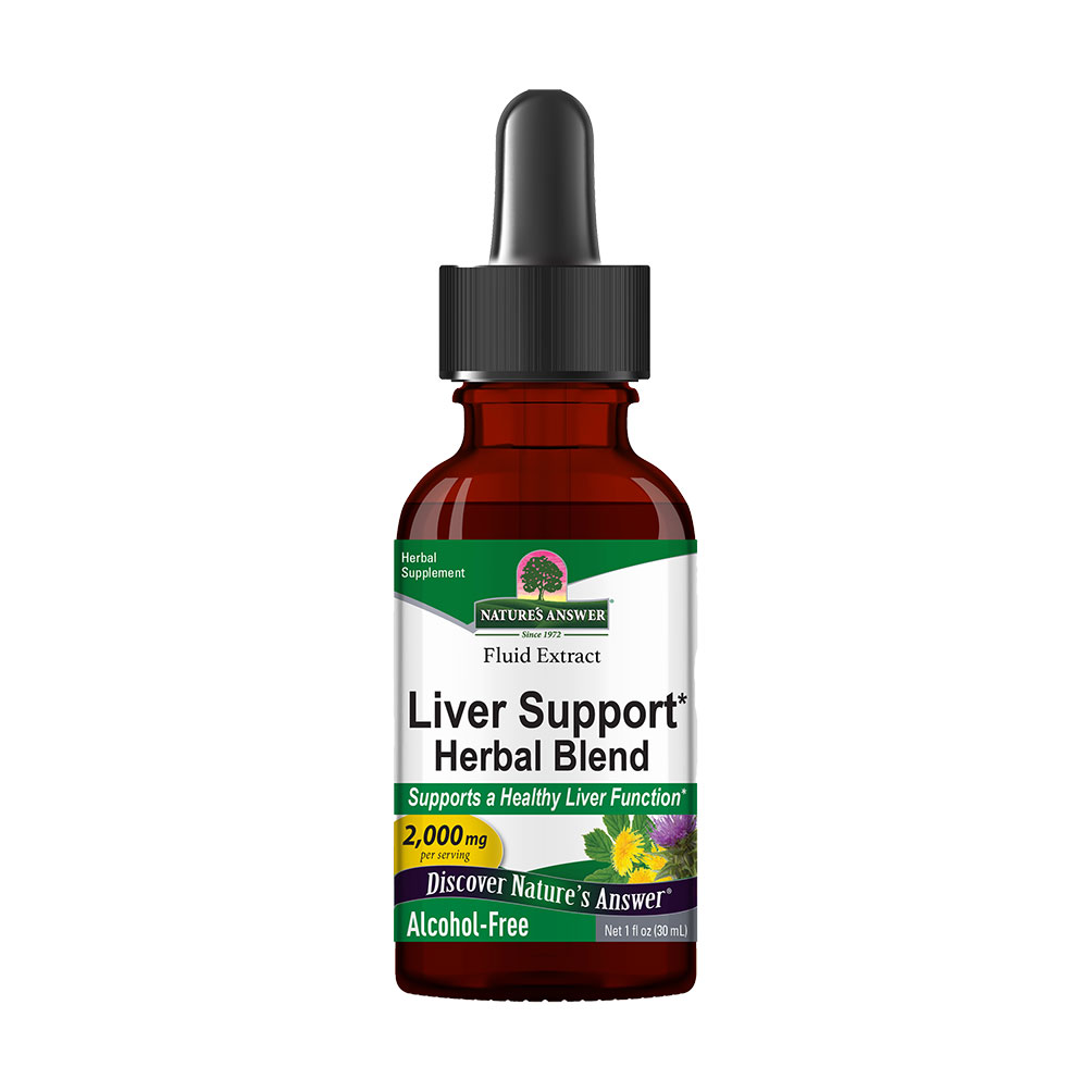 Екстракт трав для підтримки печінки Nature's Answer Liver Support Herbal Blend 2000 мг, в рідині, 30 мл